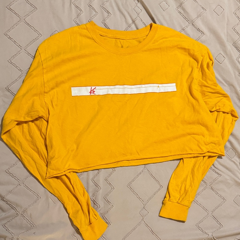 Yellow Cropped Long Sleeve Cody Ko Merch